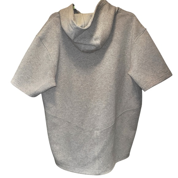 Nebraska Huskers Adidas Baseball Tri-Blend Short Sleeve Hoodie gray.Men's Large - Picture 5 of 15